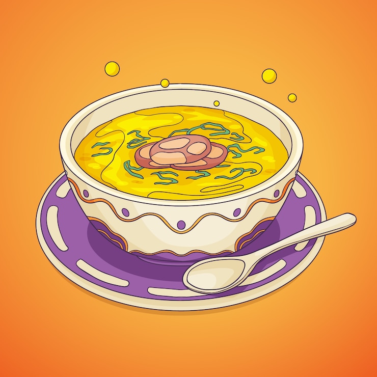 Vecteur gratuit illustration de caldo verde dessinée à la main