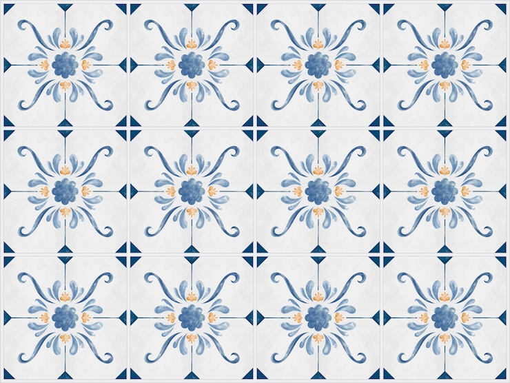 Vecteur gratuit illustration de carreaux texture