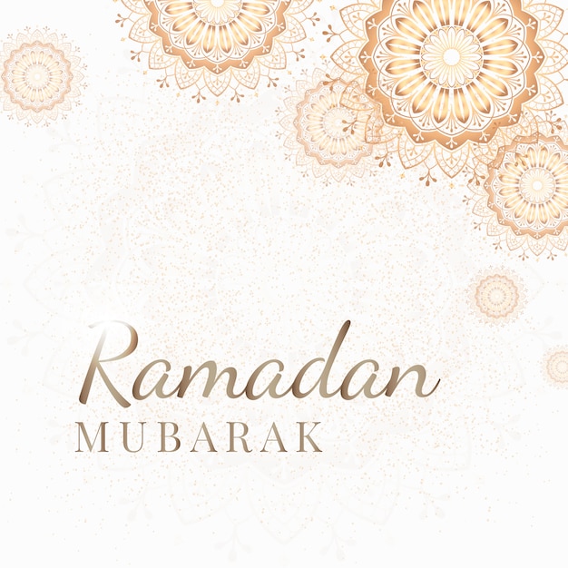 Vecteur gratuit illustration de la carte du ramadan