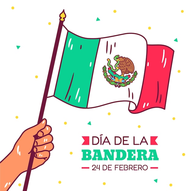 Illustration De La Célébration Du Dia De La Bandera