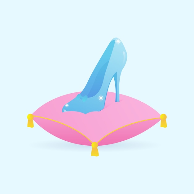 Illustration De Chaussure En Verre De Cendrillon