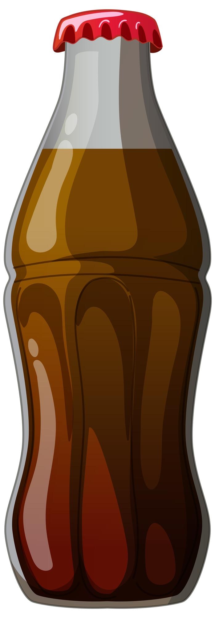 Vecteur gratuit illustration classique d'une bouteille de soda