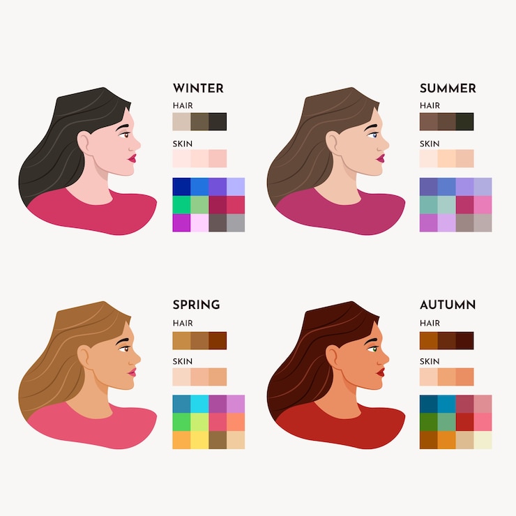 Vecteur gratuit illustration de colorimétrie dessinée à la main