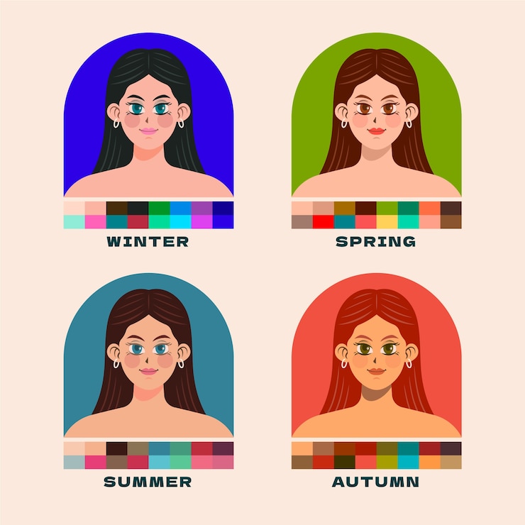 Vecteur gratuit illustration de colorimétrie dessinée à la main