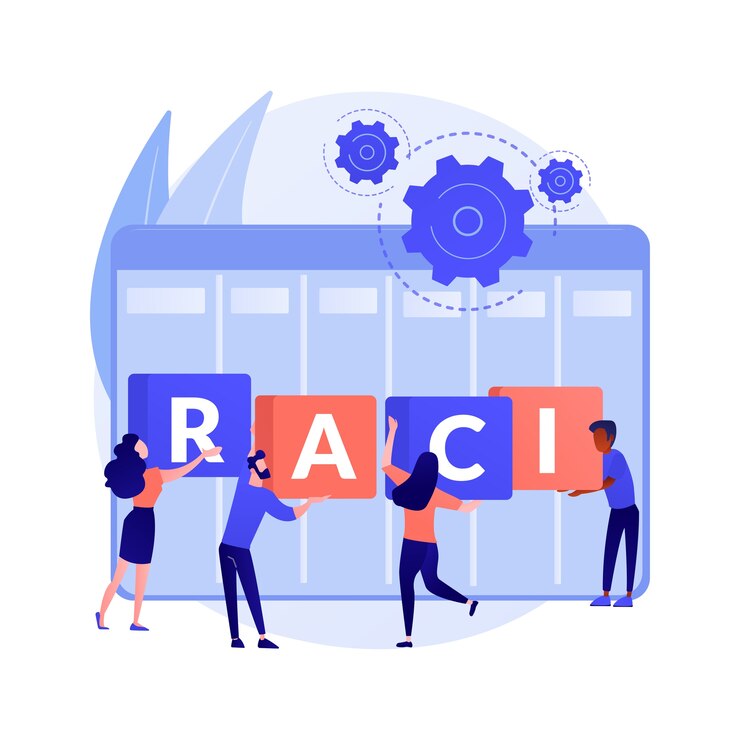 Vecteur gratuit illustration de concept abstrait de matrice raci