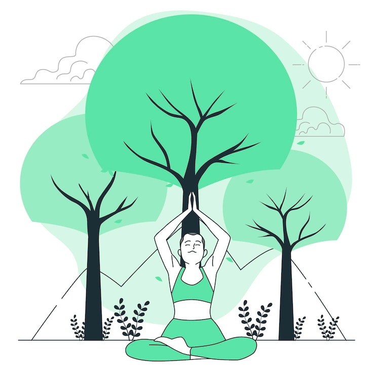 Vecteur gratuit illustration de concept d'avantages de la nature