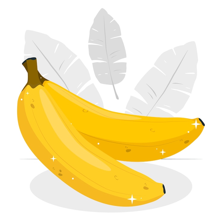 Vecteur gratuit illustration de concept de banane
