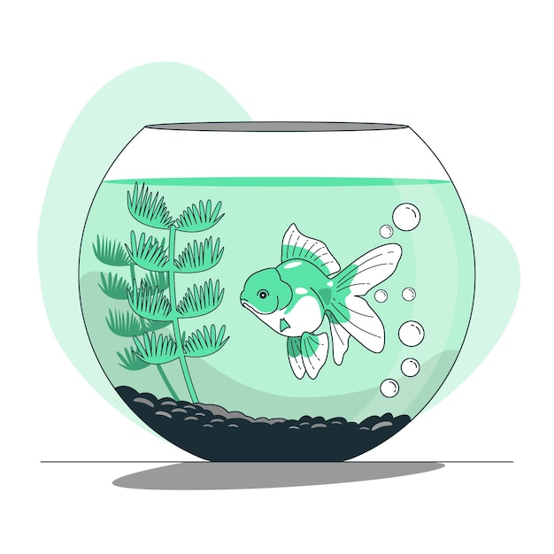 Illustration De Concept De Bocal à Poisson