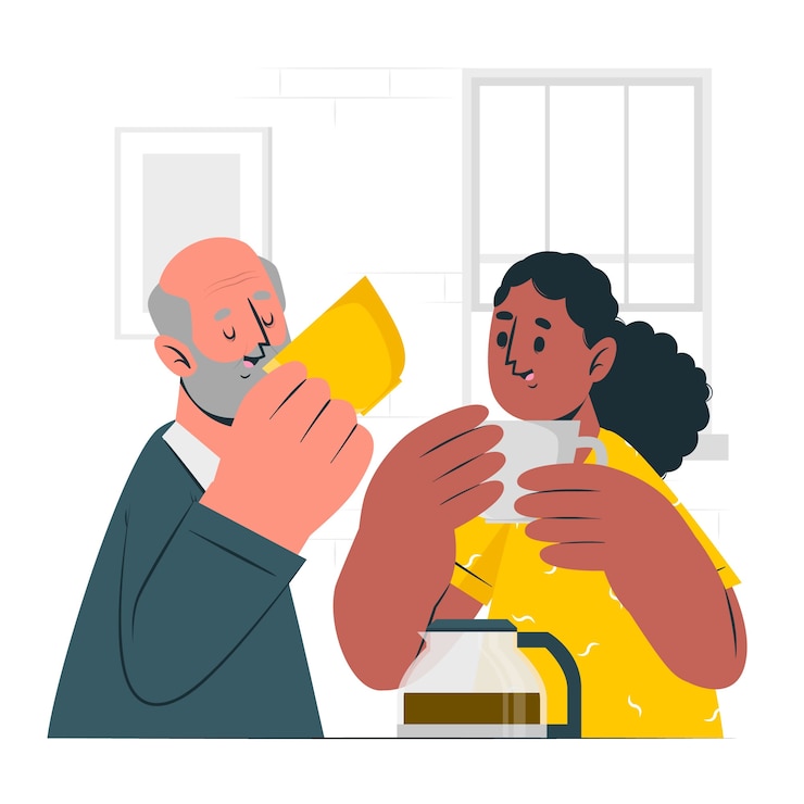 Vecteur gratuit illustration de concept de café à boire