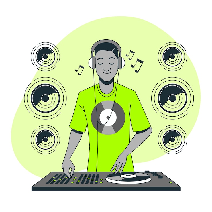 Vecteur gratuit illustration de concept de casque