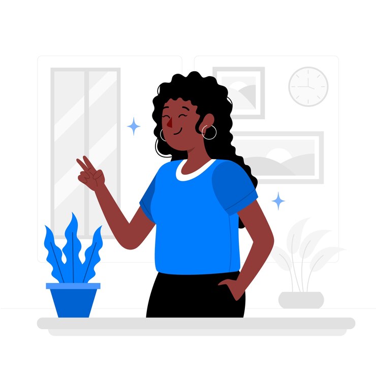 Vecteur gratuit illustration de concept de cheveux bouclés