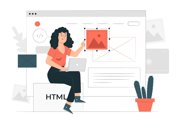 Vecteur gratuit illustration de concept de concepteur de site web