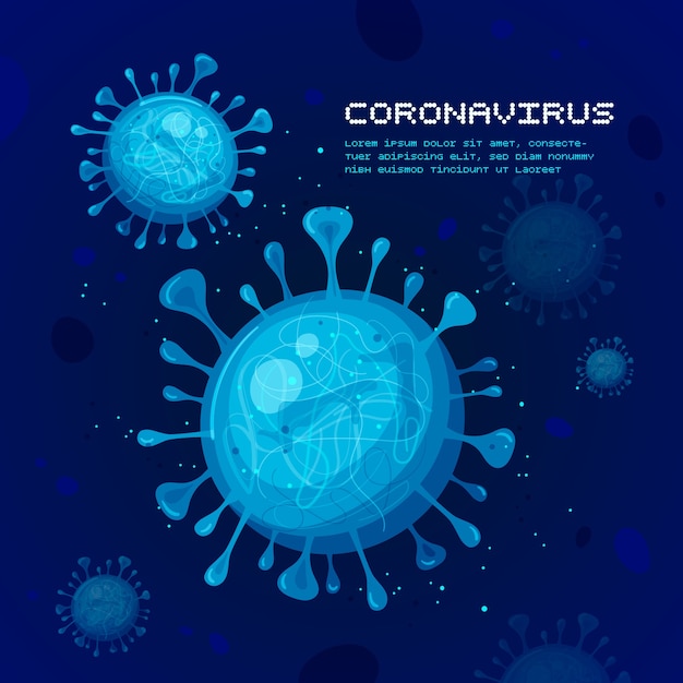 Illustration de concept de coronavirus