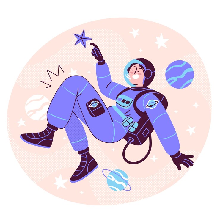 Vecteur gratuit illustration de concept de costume d'astronaute
