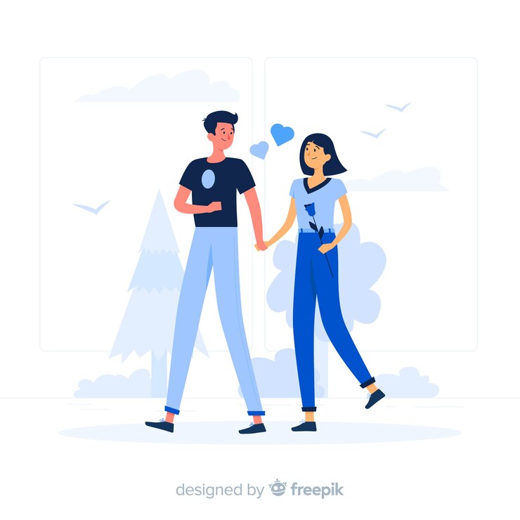 Vecteur gratuit illustration de concept de couple