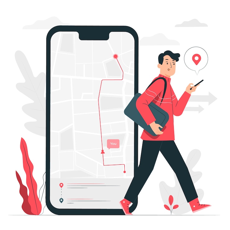 Vecteur gratuit illustration de concept de directions