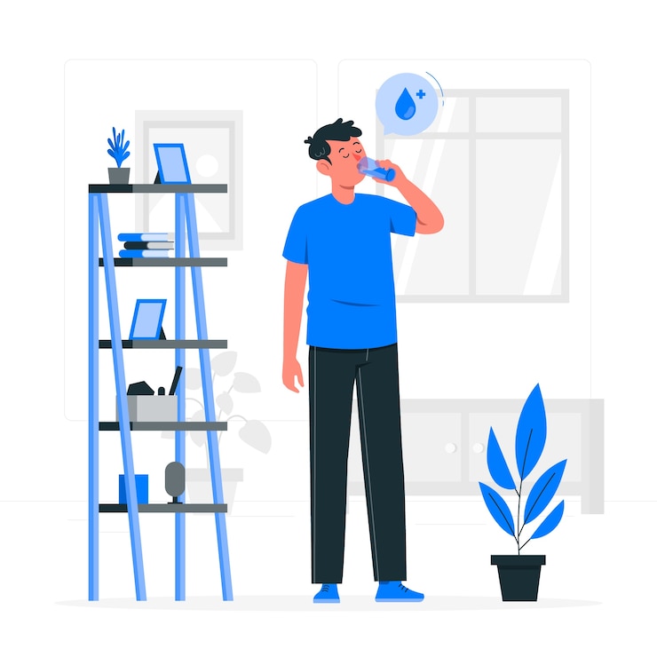 Vecteur gratuit illustration de concept d'eau potable