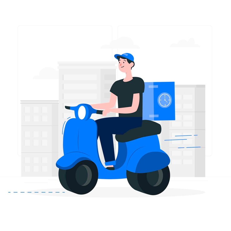 Vecteur gratuit illustration de concept à emporter