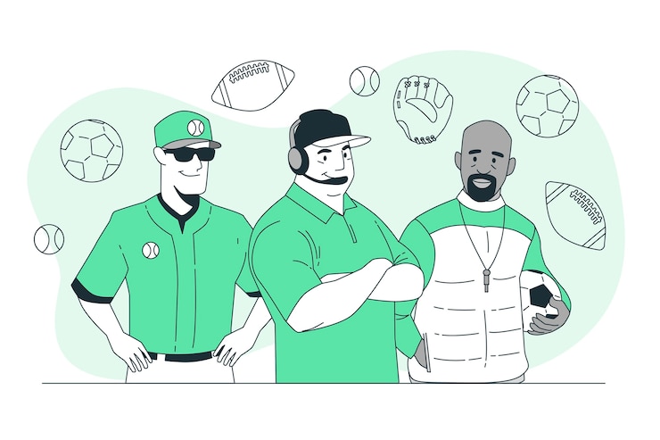 Vecteur gratuit illustration de concept d'entraîneurs