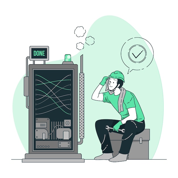 Illustration de concept fait