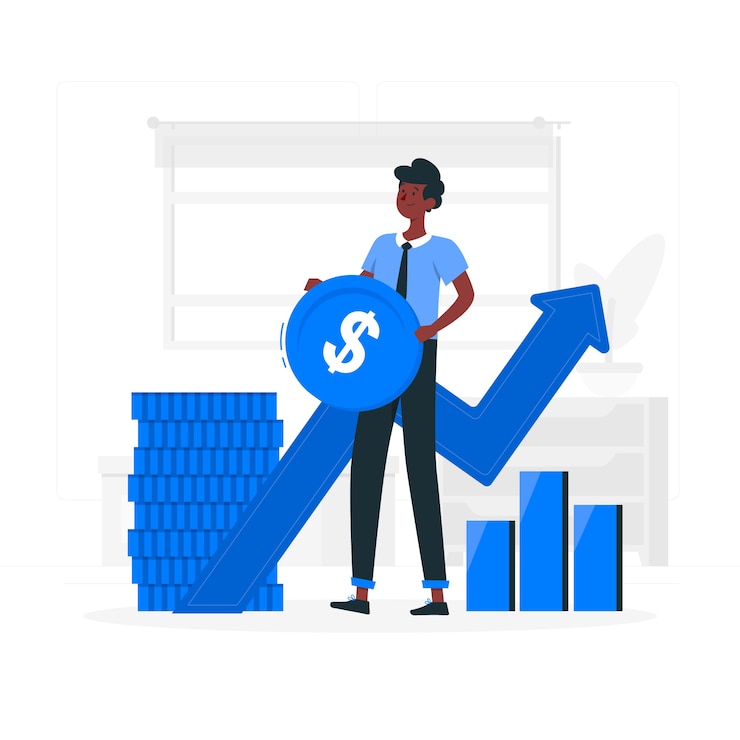Vecteur gratuit illustration de concept de finances