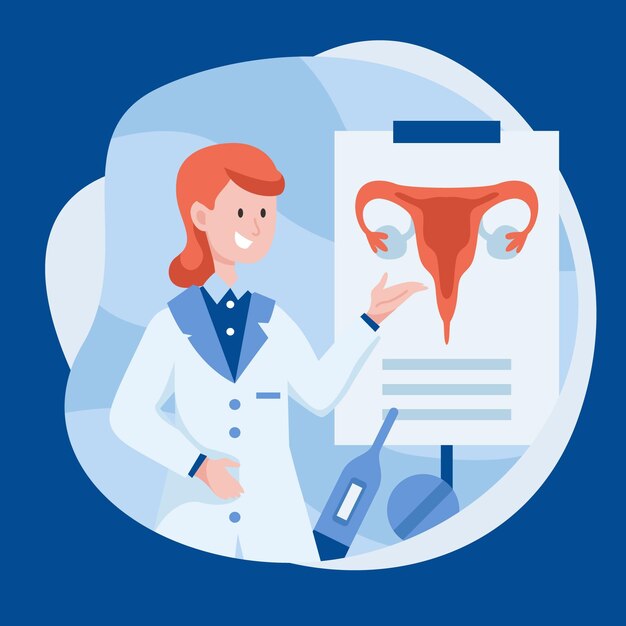 Illustration de concept de gynécologie