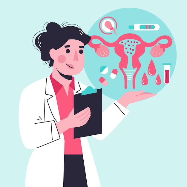 Illustration de concept de gynécologie