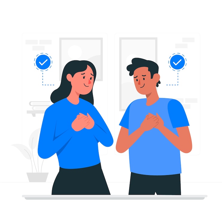 Vecteur gratuit illustration de concept d'honnêteté