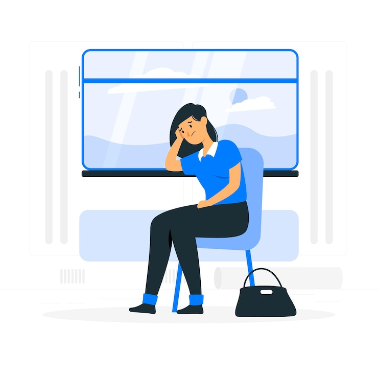 Vecteur gratuit illustration de concept inquiet