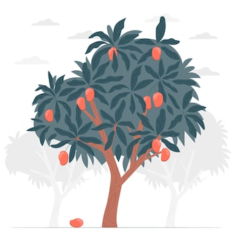 Illustration de concept de manguier