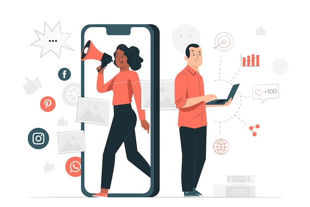 Illustration de concept marketing