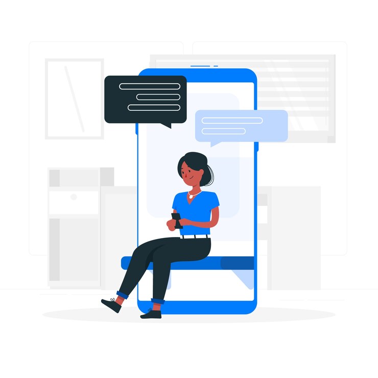 Vecteur gratuit illustration de concept de messagerie