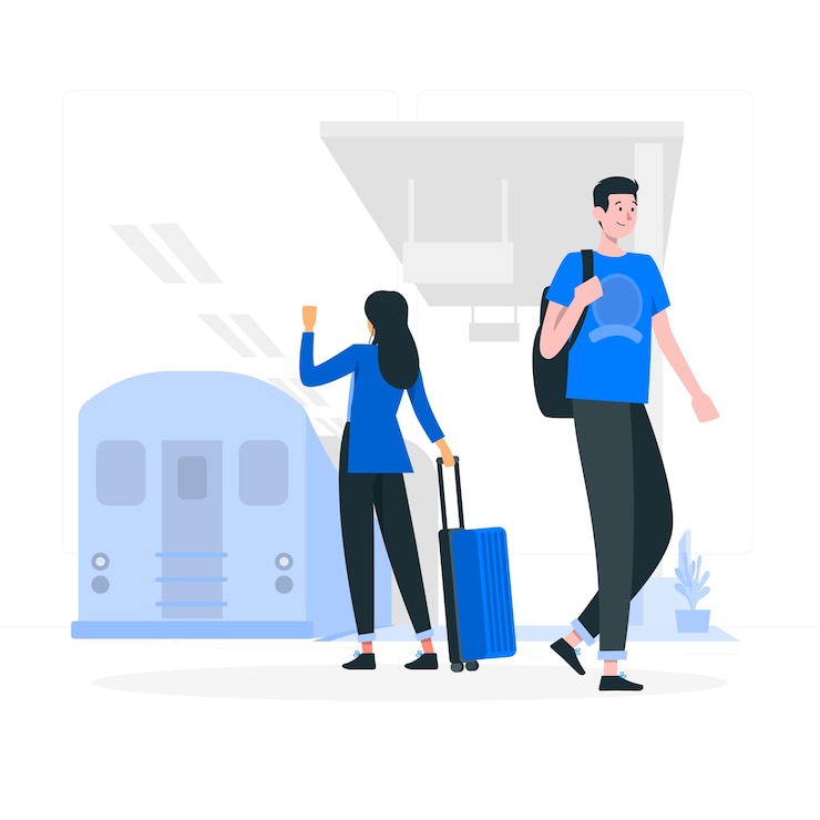 Vecteur gratuit illustration de concept de métro