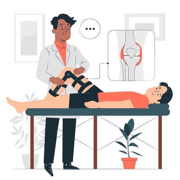 Illustration de concept orthopédique