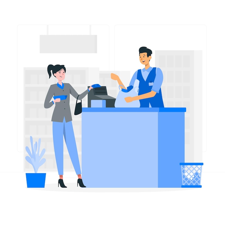 Vecteur gratuit illustration de concept de paiement en espèces