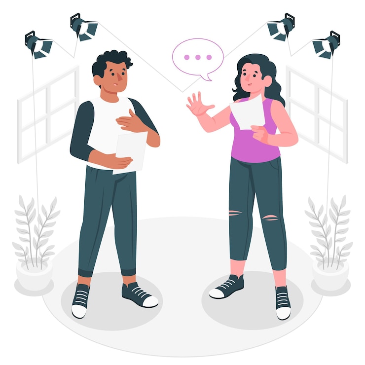Vecteur gratuit illustration de concept par intérim