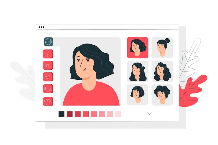 Vecteur gratuit illustration de concept de personnalisation