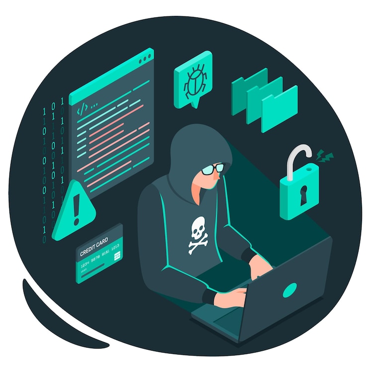 Vecteur gratuit illustration de concept de pirate