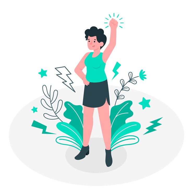 Vecteur gratuit illustration de concept puissant