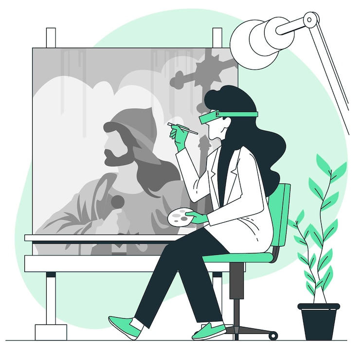 Vecteur gratuit illustration de concept de restaurateur