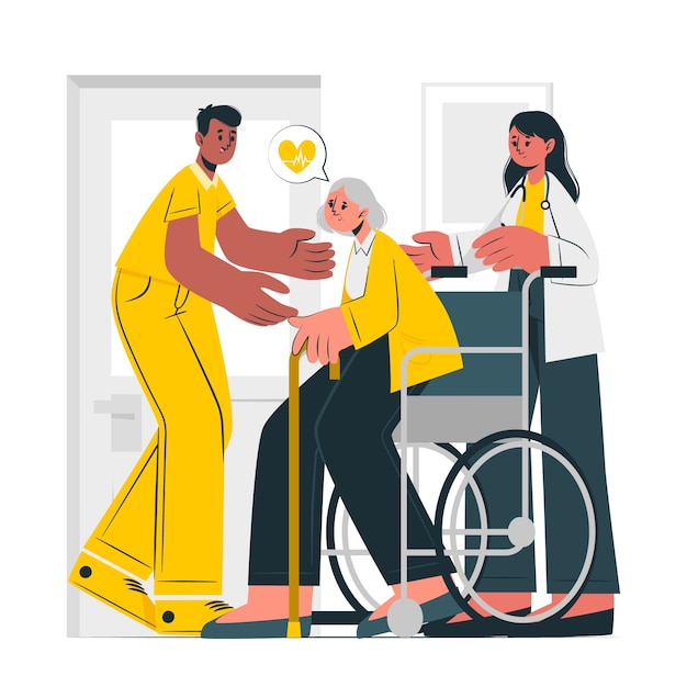 Illustration de concept de soins médicaux