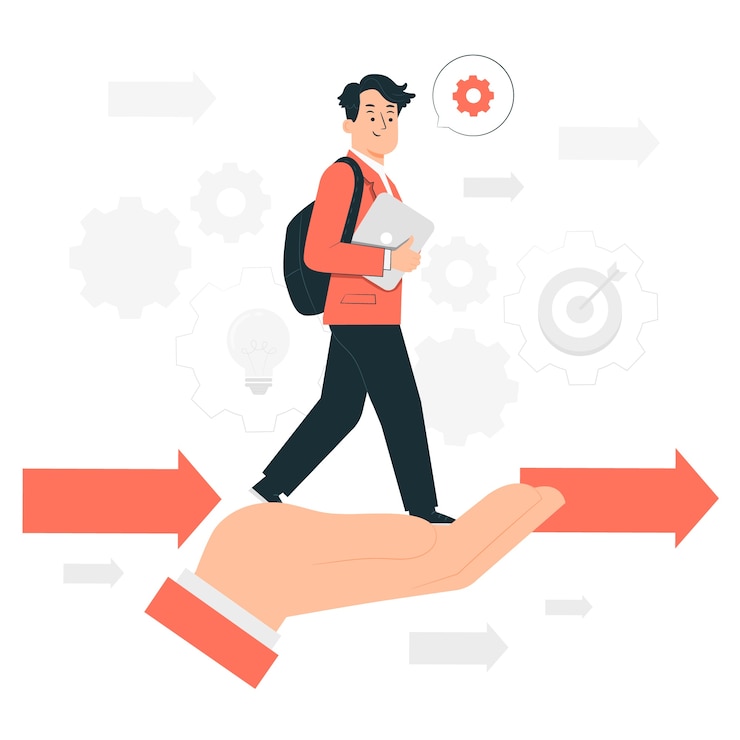 Vecteur gratuit illustration de concept de soutien aux entreprises