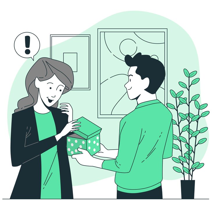 Vecteur gratuit illustration de concept surprise agréable