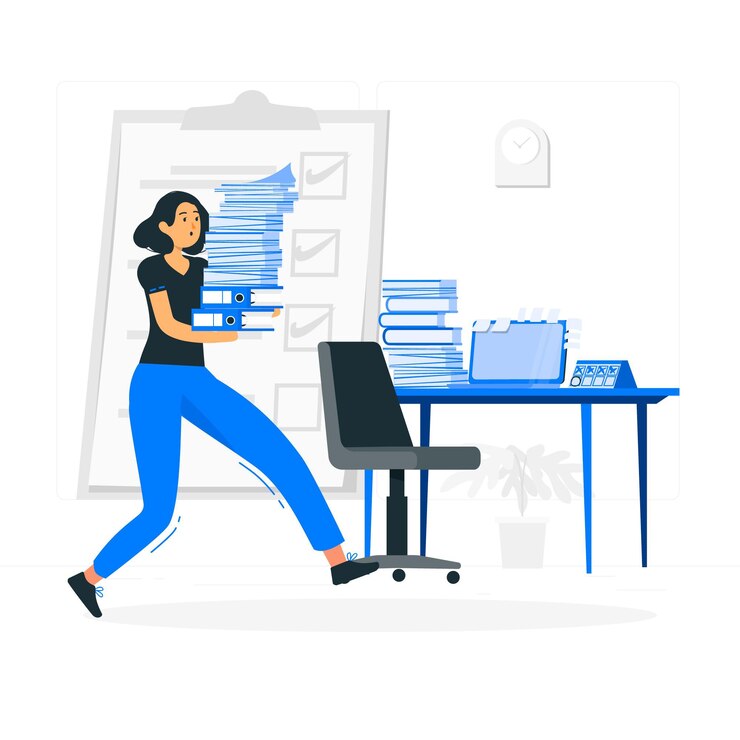 Vecteur gratuit illustration de concept de tâche