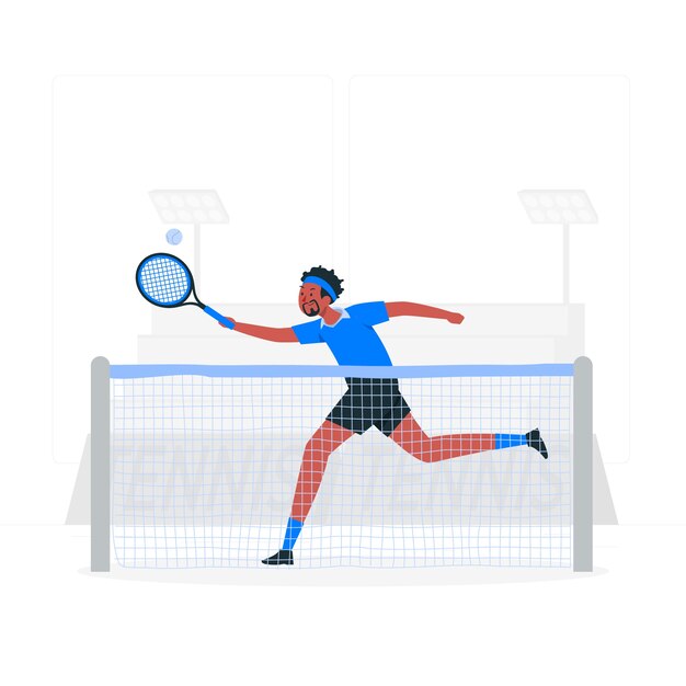 Illustration de concept de tennis