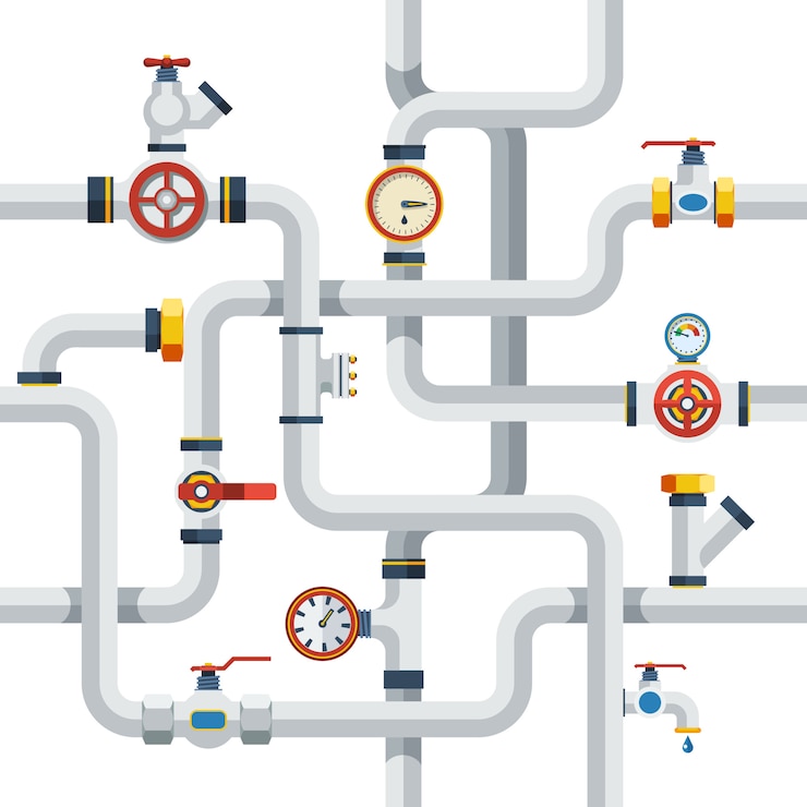 Vecteur gratuit illustration de concept de tuyaux