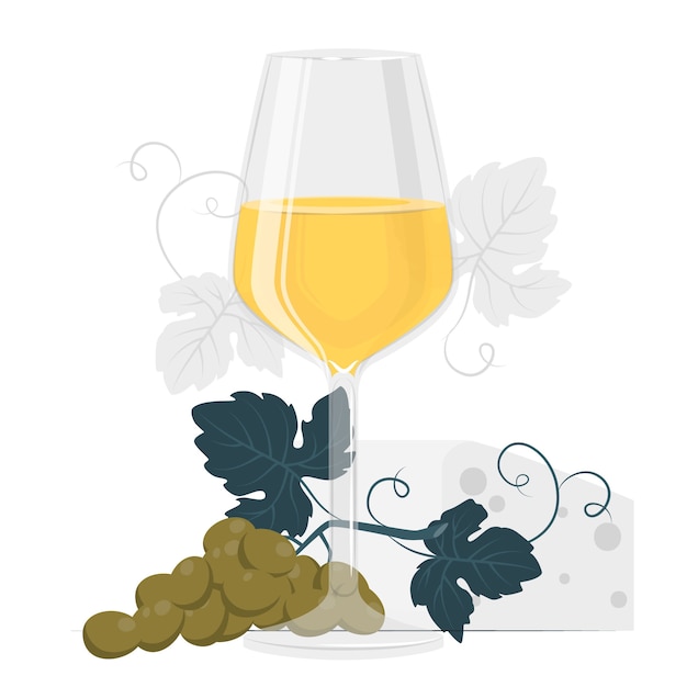 Illustration De Concept De Verre à Vin