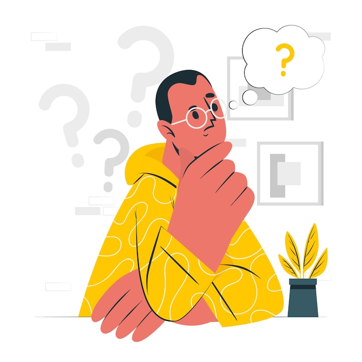 Vecteur gratuit illustration de concept de visage pensant