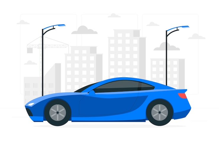 Vecteur gratuit illustration de concept de voiture de sport