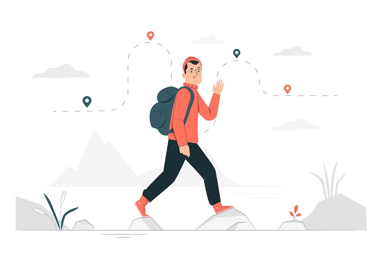 Vecteur gratuit illustration de concept de voyage